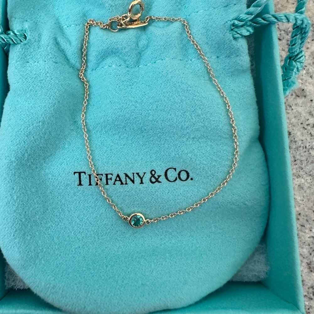 Tiffany & Co. Gold Bracelet with emerald